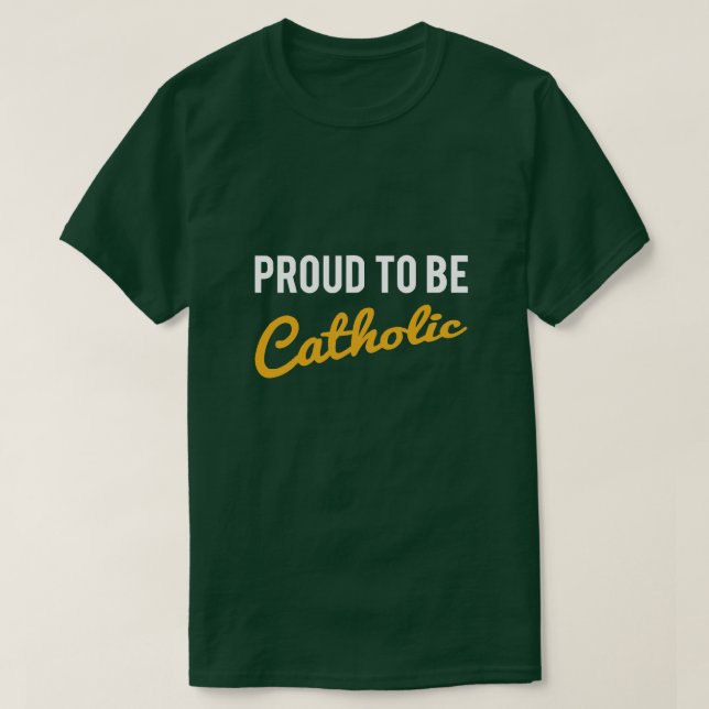 CAMISETA ORGULHO DE SER CATÓLICO (Frente do Design)
