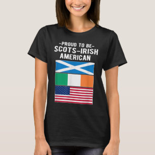 Camiseta Orgulho De Ser Escocesa-Irlandesa Americana