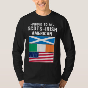 Camiseta Orgulho De Ser Escocesa-Irlandesa Americana