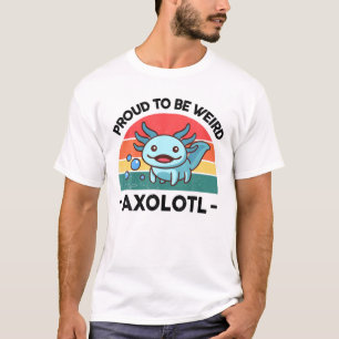 Camiseta Orgulho De Ser Estranho Axolotl Kids Salamander Cu
