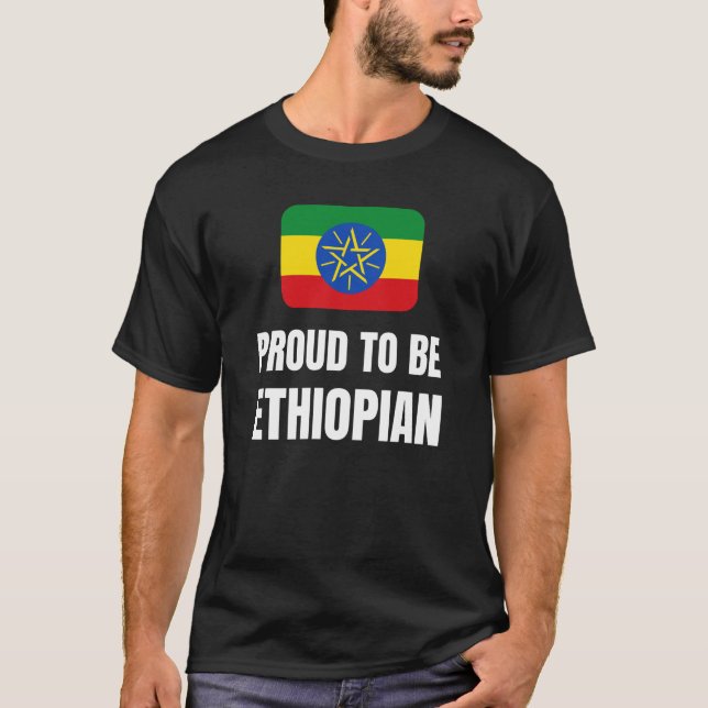 Camiseta Orgulho de ser etíope (Frente)