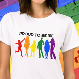 Camiseta Orgulho de ser eu Orgulho gay das mulheres Silhoue