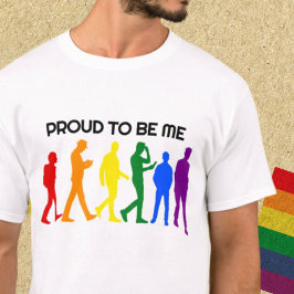 Camiseta Orgulho de ser eu Orgulho gay Male Silhouettes