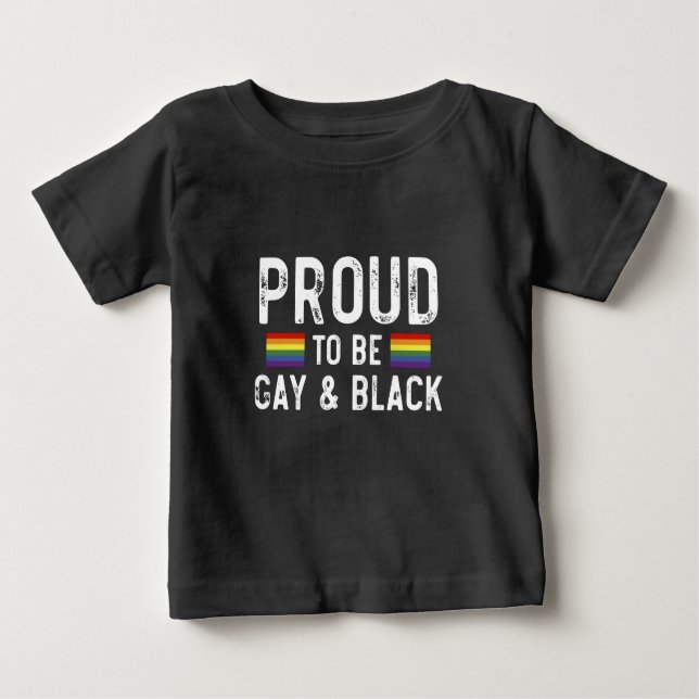 Camiseta Orgulho De Ser Gay E Orgulho Negro Mês De 2025 (Frente)