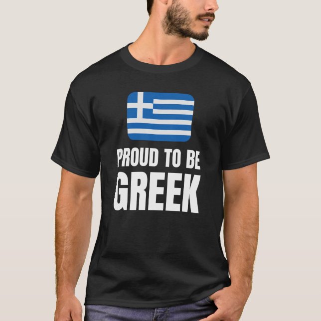 Camiseta Orgulho de ser grego (Frente)