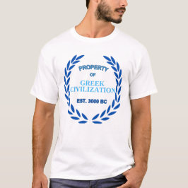 Camiseta Orgulho de ser grego - Propriedade da Civilização