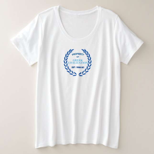 Camiseta Orgulho de ser grego - Propriedade da Civilização  (Frente do Design)