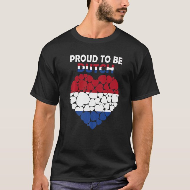 Camiseta Orgulho De Ser Holandês Eu Adoro Bandeira Holandes (Frente)