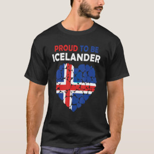 Camiseta Orgulho De Ser Islandês Adoro Islândia Bandeira Is