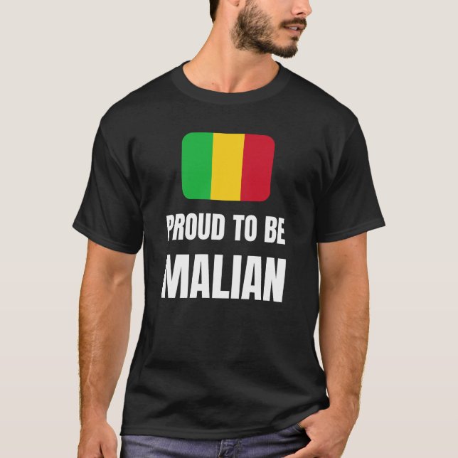 Camiseta Orgulho de ser maliano (Frente)