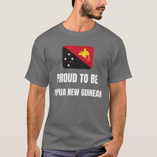 Camiseta Orgulho de ser Papua-Nova Guiné (Frente)