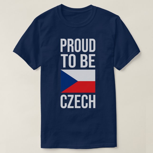 Camiseta Orgulho de ser pavilhão checo (Frente do Design)