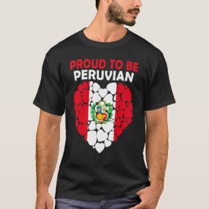 Camiseta Orgulho De Ser Peruano Eu Amo Bandeira Do Peru