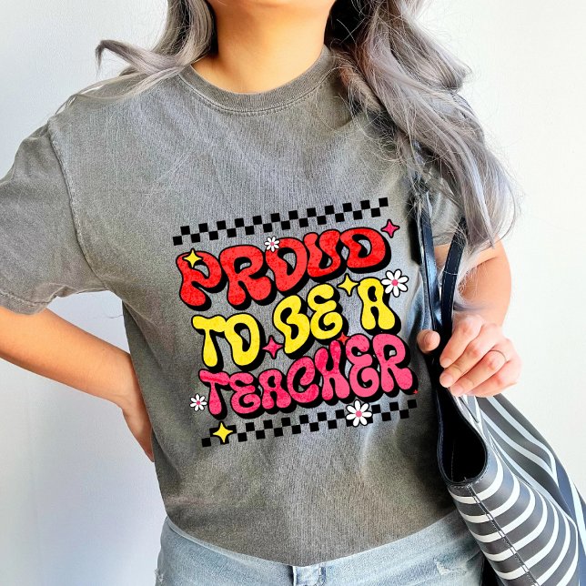 Camiseta Orgulho de ser professor retrô - presente de profe (Criador carregado)
