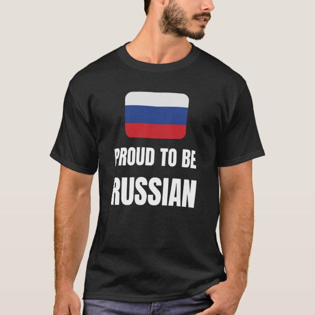 Camiseta Orgulho de ser russo (Frente)