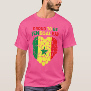 Camiseta Orgulho De Ser Senegal Eu Adoro Senegal Bandeira S