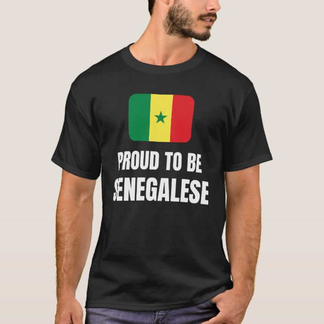 Camiseta Orgulho de ser senegalês (Frente)