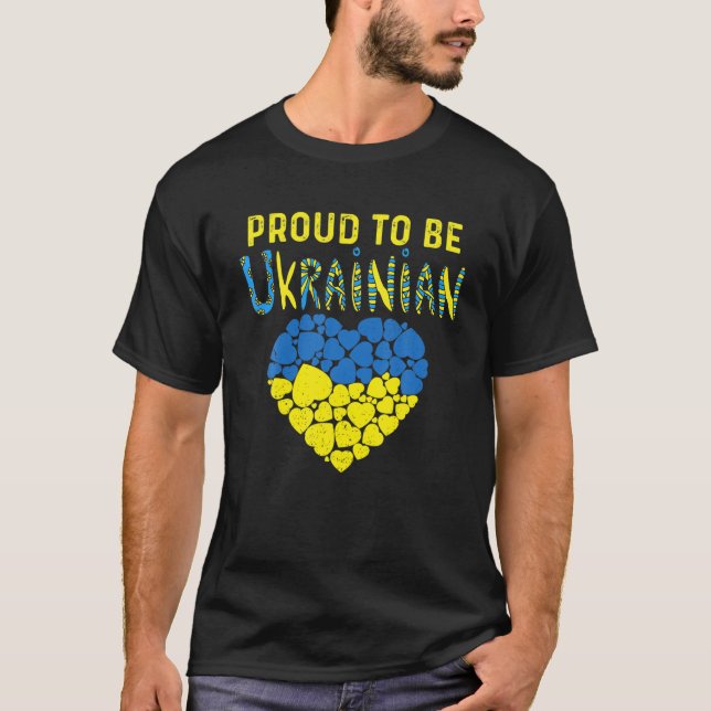 Camiseta Orgulho De Ser Ucrânia Bandeira Ucrânia Ucrânia (Frente)