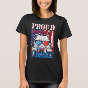 Camiseta Orgulho de ser um Gato Americano Patriótico C