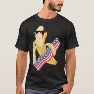 Camiseta Orgulho de ser um Meme Banana Americano em 4 de ju