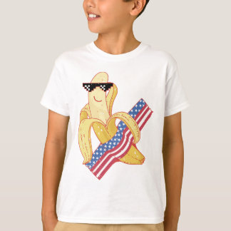 Camiseta Orgulho de ser um Meme Banana Americano em 4 de ju
