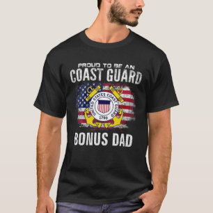 Camiseta Orgulho De Ser Um Pai De Bônus Da Guarda Costeira