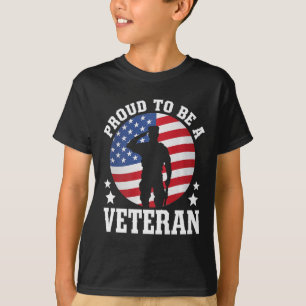 Camiseta Orgulho De Ser Um Serviço Militar Veterano Usa