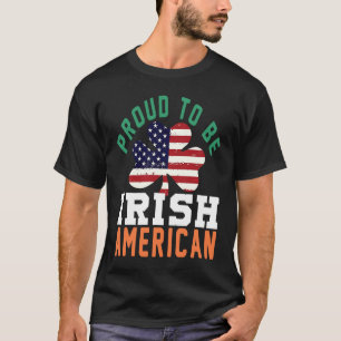 Camiseta Orgulho De Ser Um Shamrock Irlandês Americano Shen