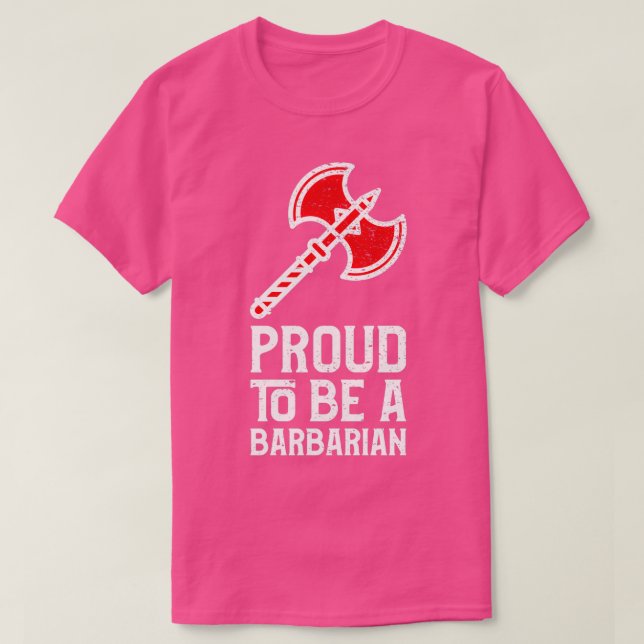 Camiseta Orgulho De Ser Um Vermelho Bárbaro (Frente do Design)