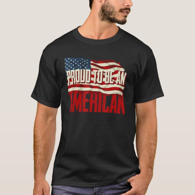 Camiseta Orgulho De Ser Uma Bandeira Americana (Frente)