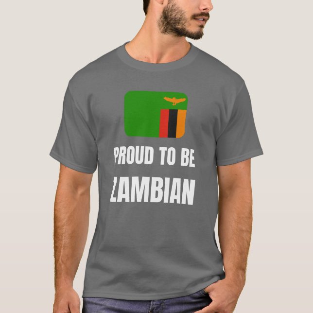 Camiseta Orgulho de ser Zambiano (Frente)