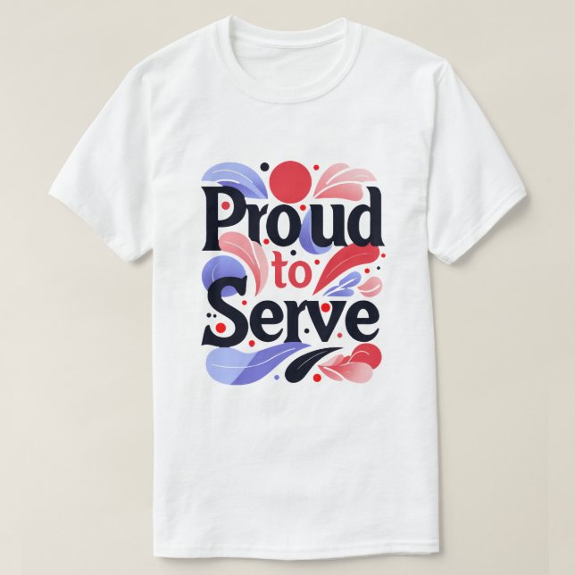 Camiseta Orgulho de servir (Frente do Design)