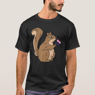 Camiseta Orgulho de Sinalizador do Esquilo Genderfluido Ani
