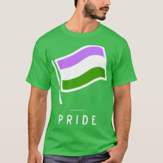 Camiseta Orgulho de Sinalizador LGBT-Arco-Íris 2019 Parada