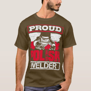 Camiseta Orgulho de soldador polonês Polônia para soldadura