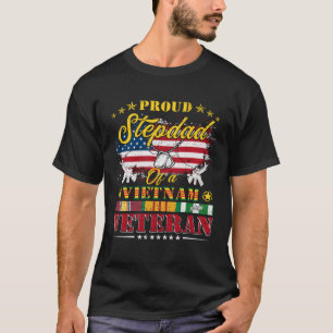 Camiseta Orgulho De Stepdad De Um Veterano Vietnã