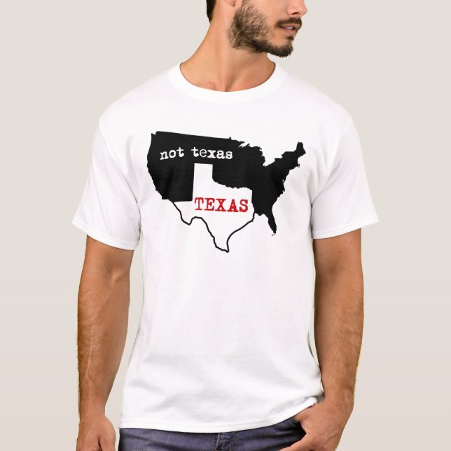 Camiseta Orgulho de Texas! Texas/não Texas (Frente)