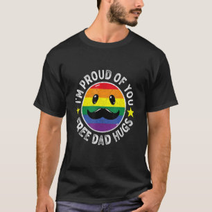Camiseta Orgulho De Ti Pai Livre Abraça Fath LGBT No Arco-Í