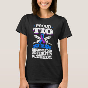 Camiseta Orgulho De Tio De Um Guerreiro Da Artrite Reumatoi