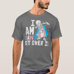 Camiseta Orgulho de transgênero LGBT-Q Dançante de Esquelet