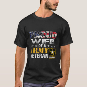 Camiseta Orgulho De Um Armado Veterano-Americano Bandeira M
