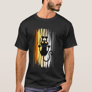 Camiseta Orgulho de Urso Engraçado Gato Preto Arranhando Ma