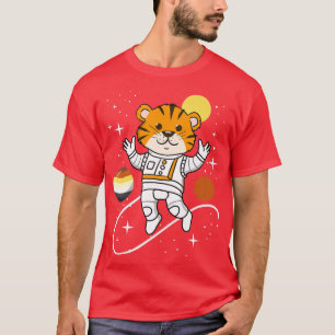Camiseta Orgulho de Urso Gay do Astronauta Tiger