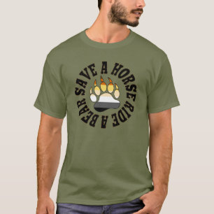 Camiseta Orgulho de Urso Salve um Cavalo Monte um Urso