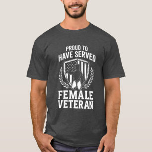 Camiseta Orgulho de Veterano Orgulhoso de Ter Servido Patri