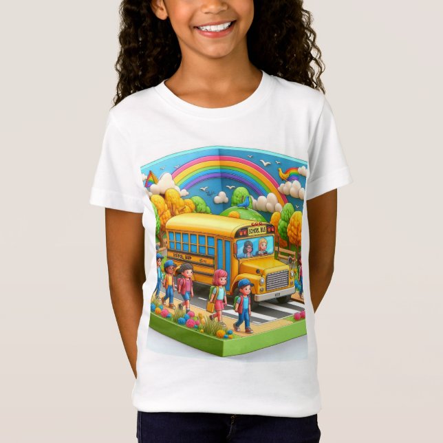 Camiseta Orgulho de Volta às Aulas das Meninas (Frente)