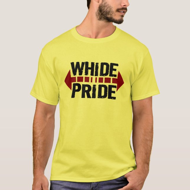 Camiseta Orgulho de WhiDe - orgulho largo para Fatties (Frente)