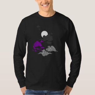 Camiseta Orgulho Demissexual Sol Japonês Nuvens LGBTQ LGBT 