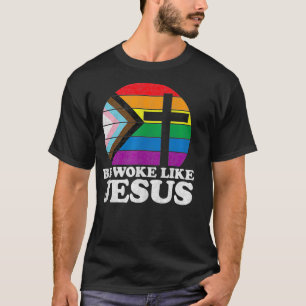 Camiseta Orgulho Democrata Liberal Ser Acordado Como Jesus