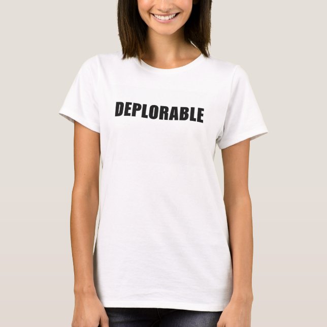Camiseta Orgulho Deplorável - Mulheres (Frente)